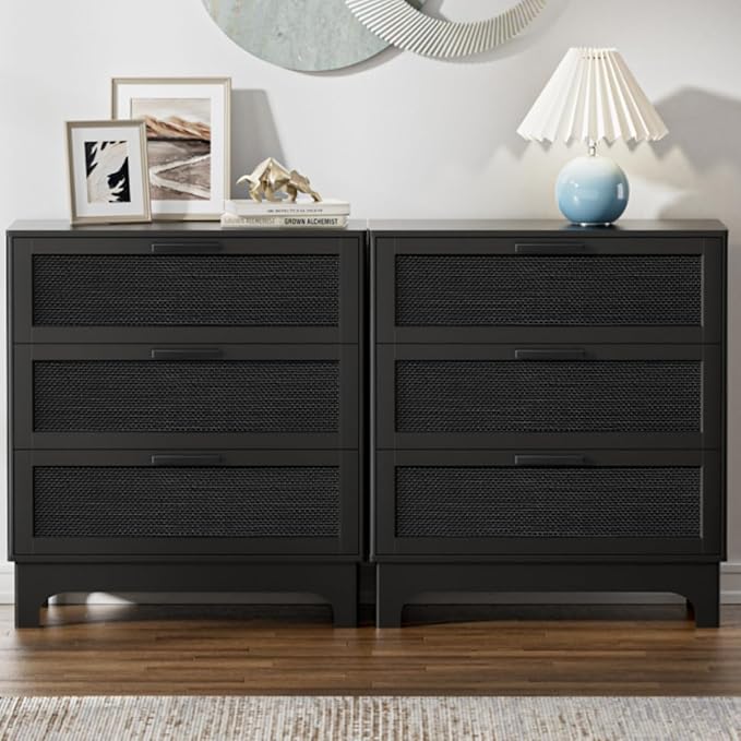 White Dresser for Bedroom with 3 Drawers