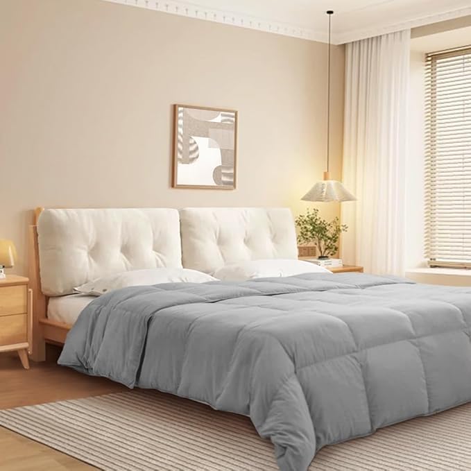 Kapok Down Comforter King Size, Recycled White Down and Kapok Blended