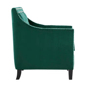 Portola Velvet Accent Chair, Green