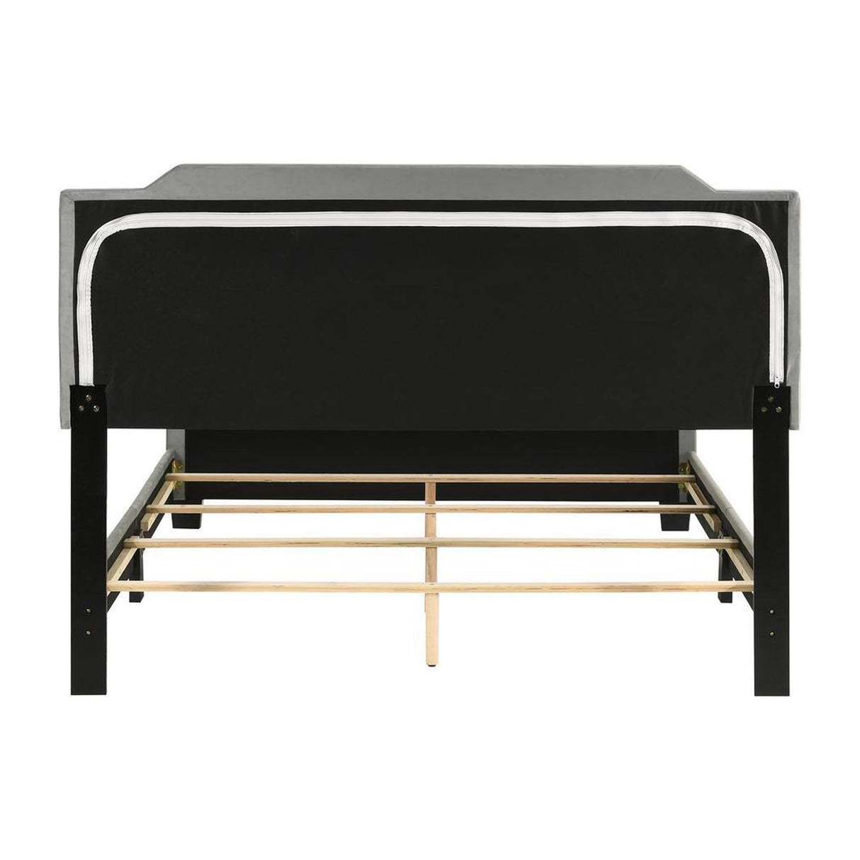 Agapi Queen Size Bed, Button Tufted, Nailhead Trim