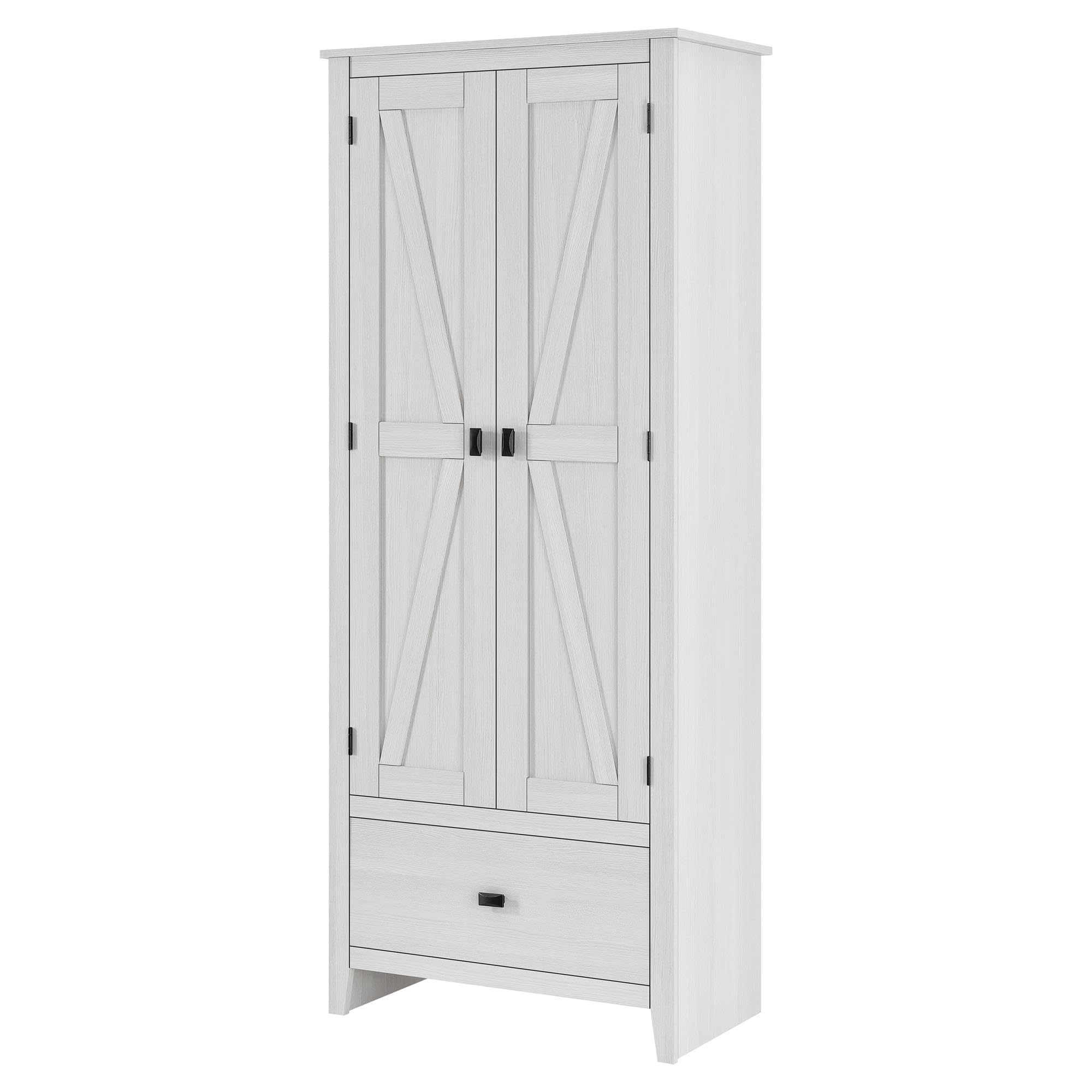 30" Wide Storage Cabinet, Ivory Pine
