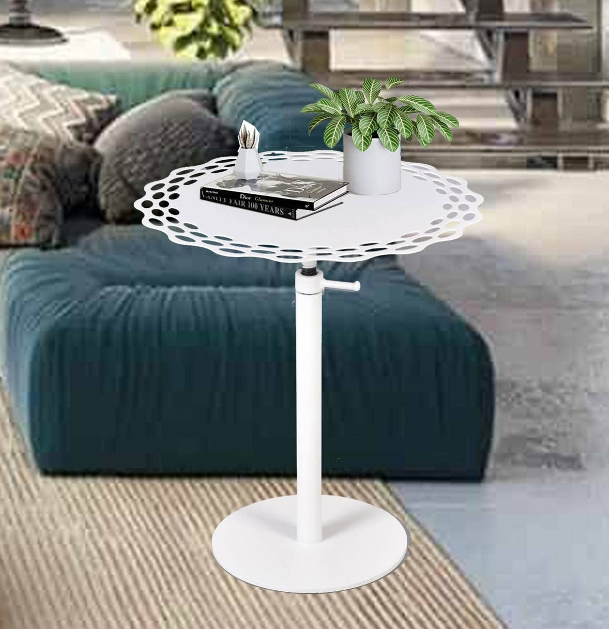 Adjustable Tray Metal Sofa End Table/Side Table/Night Stand/Bedside Table