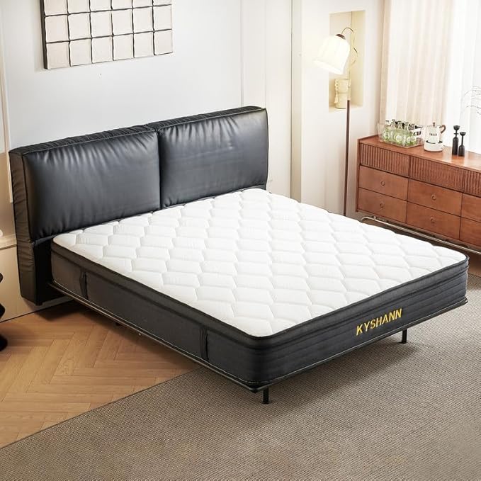 Queen Mattress,12 Inch Memory Foam Individual Pocket Spring Mattress