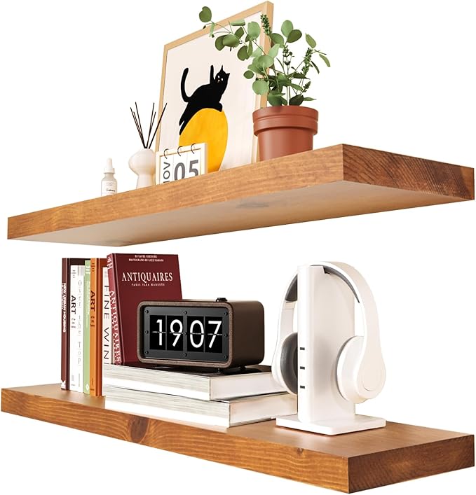 Floating Shelves for Wall, Display Shelf for Bathroom Bedroom Kitchen