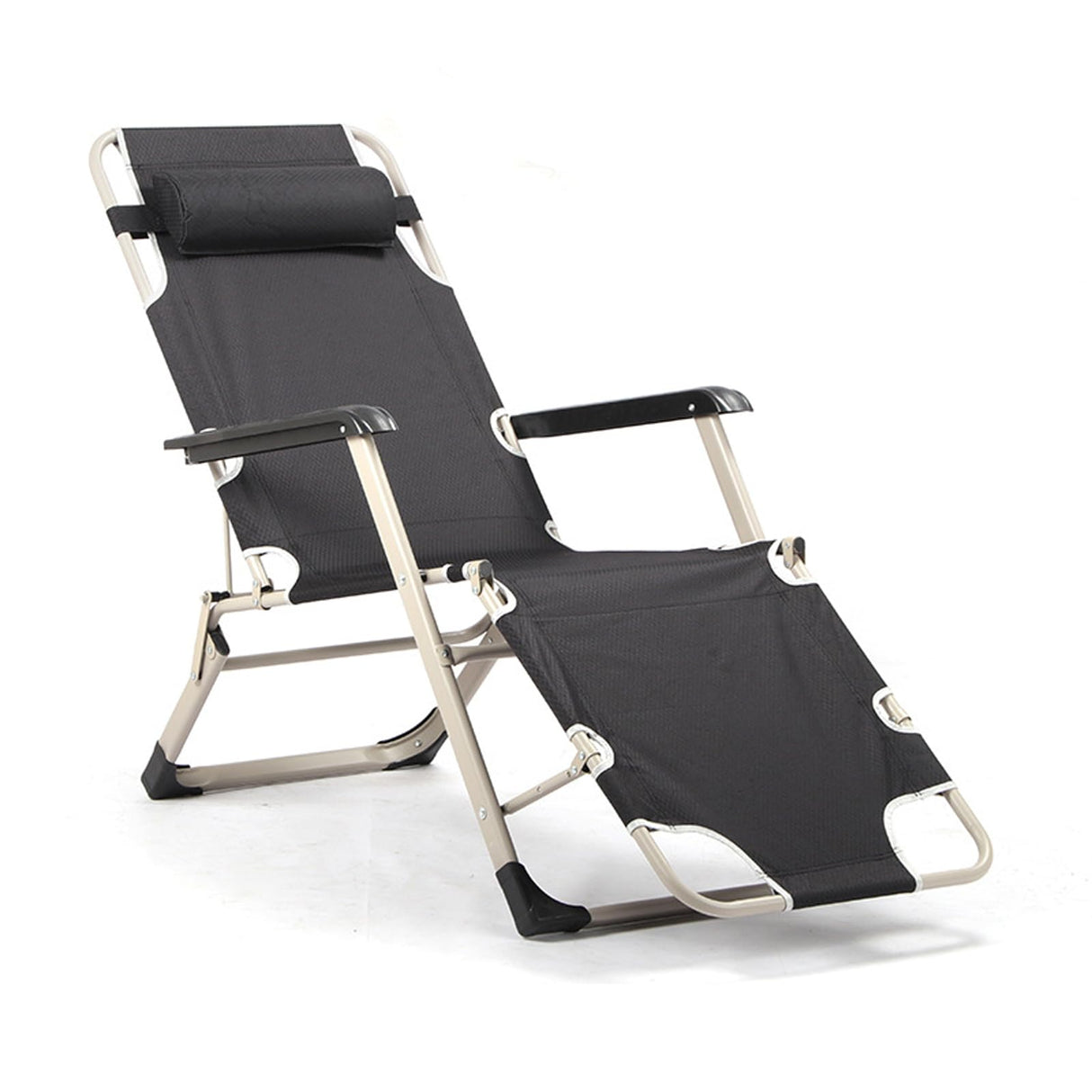 Chair Outdoor Portable, Folding Beach Lounge Chair, Lounge Recliner Chair, Adjustable