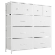 White Dresser, Dresser for Bedroom with 10 Drawers, Storage Drawer Organizer
