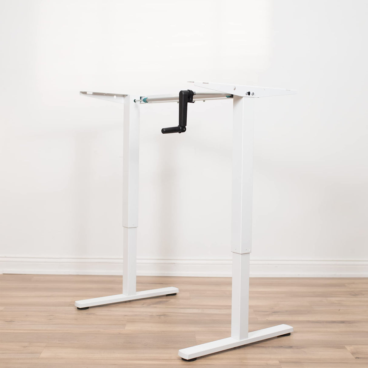 Compact Hand Crank Stand Up Desk Frame for 35 to 71 inch Table Tops