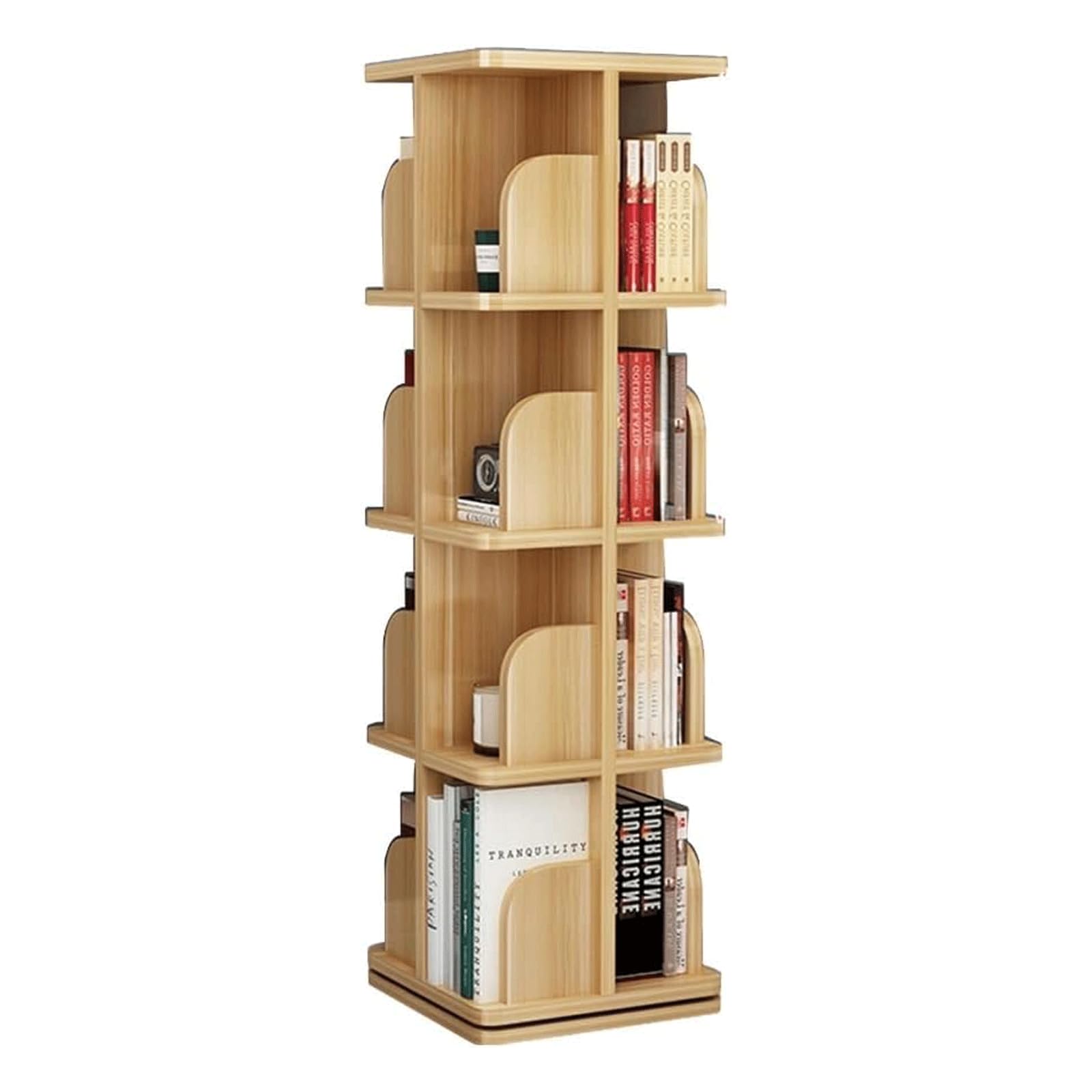 Simple Bookshelf Bookshelf Floor Standing 360° Rotating Bookshelf Living Room Study