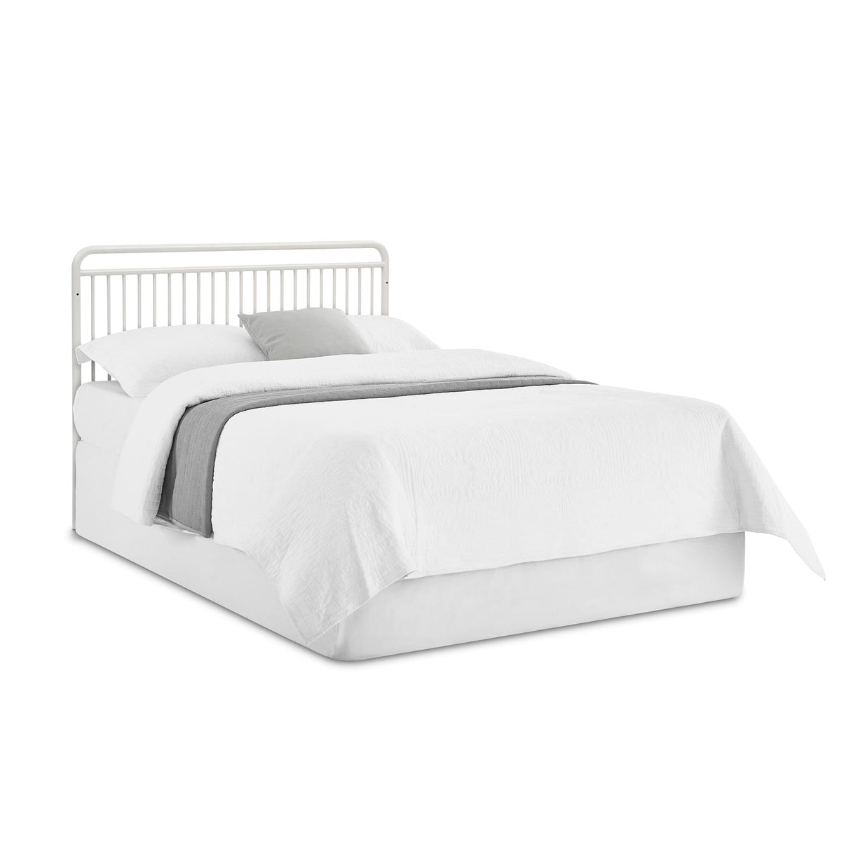 Children Hayden 5-in-1 Convertible Metal Crib, Warm Gray