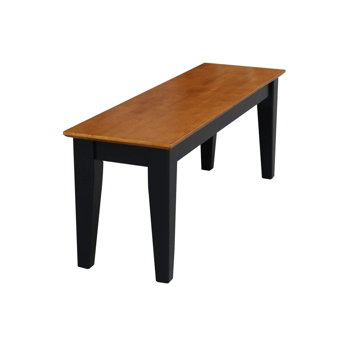 Shaker Bench, Black/Cherry Finish