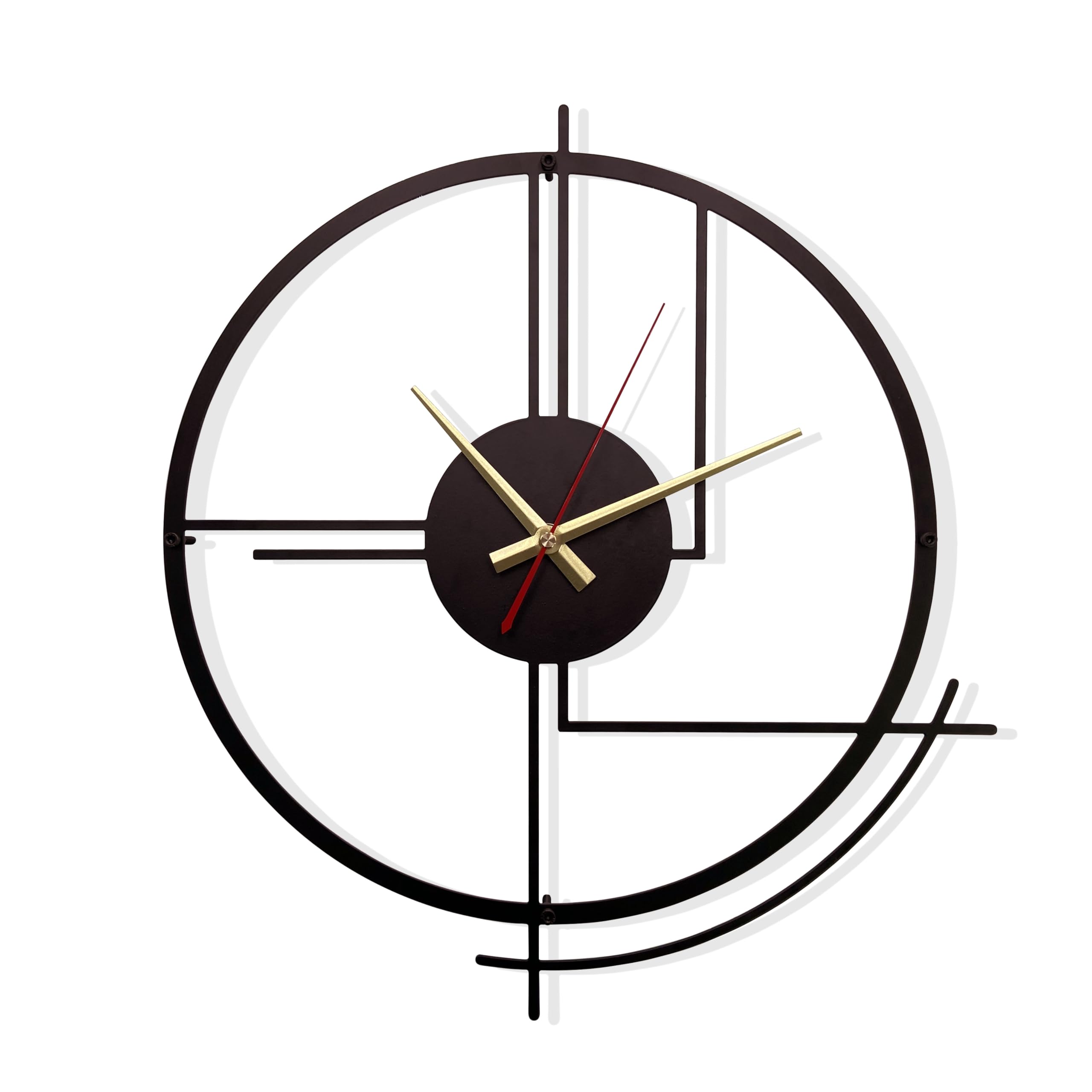 Large Metal Wall Clocks for Living Room Decor, 14 inch Modern Decorative Clock