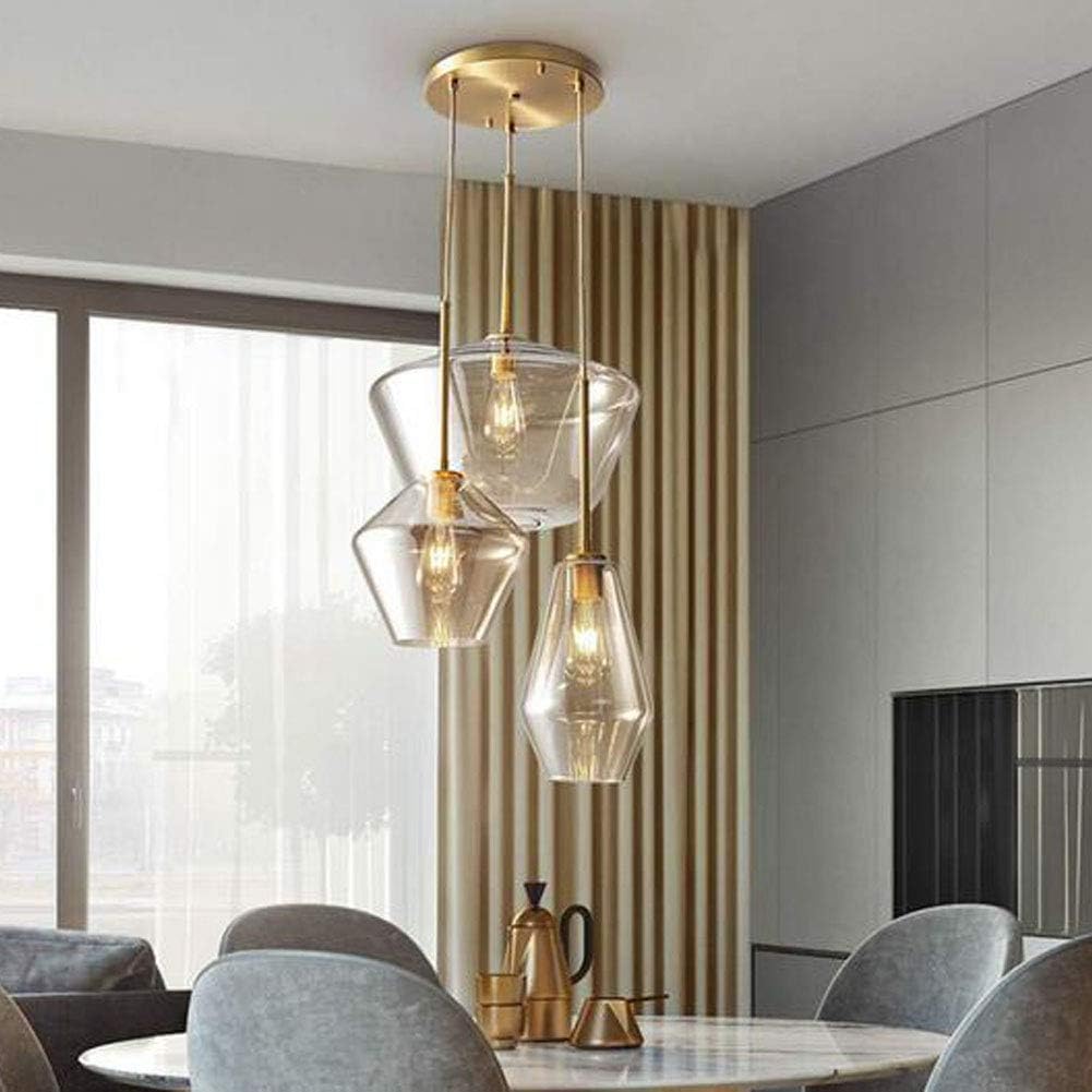 Healer Pendant Lighting Hanging Lamp for Kitchen Island Flush Mount, Modern Gold