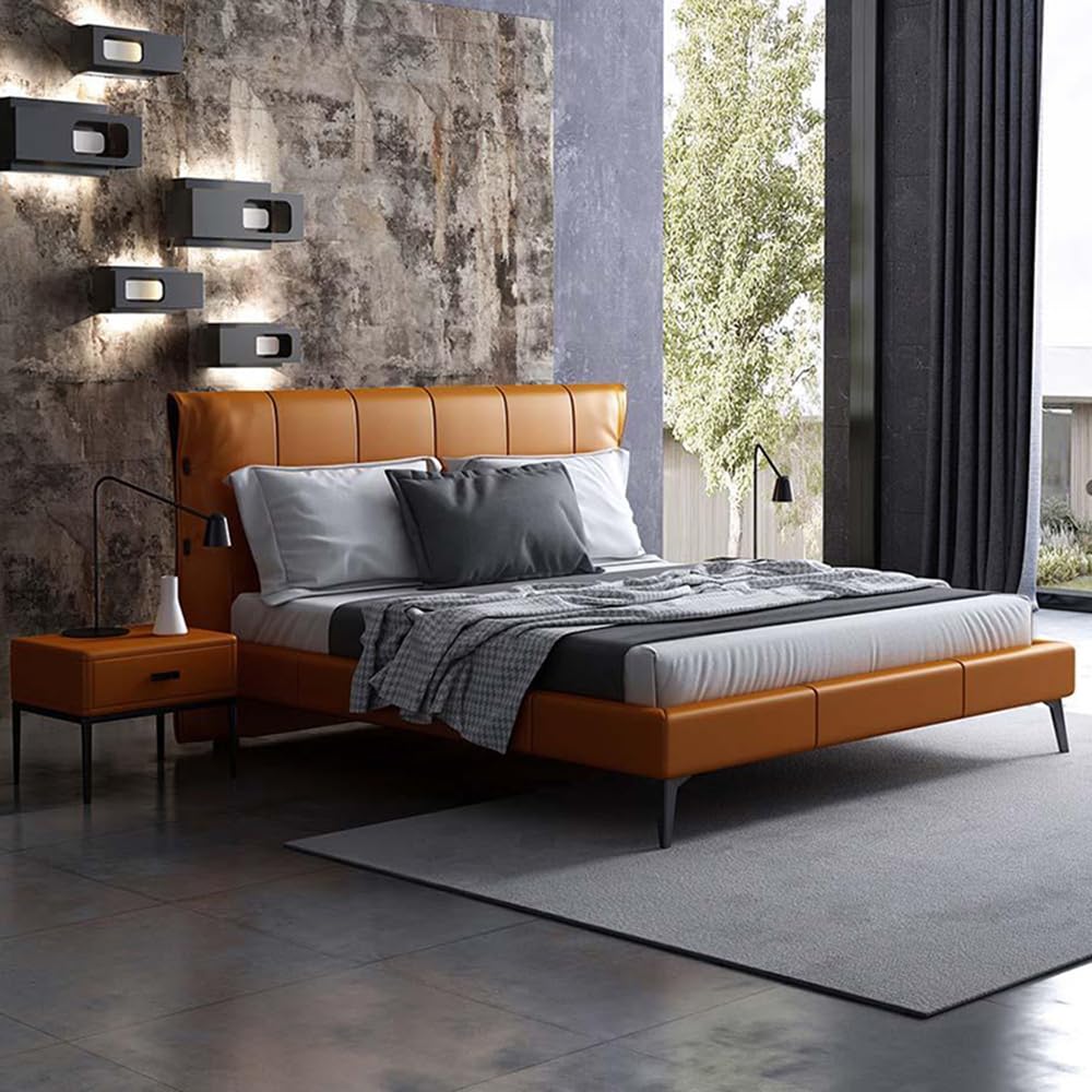 Master Bed Light Luxury Tech Fabric Nettie Double Bed