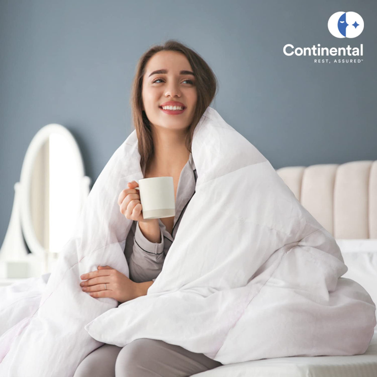 Fill Power White Goose Down European Comforter - Hypoallergenic Fluffy