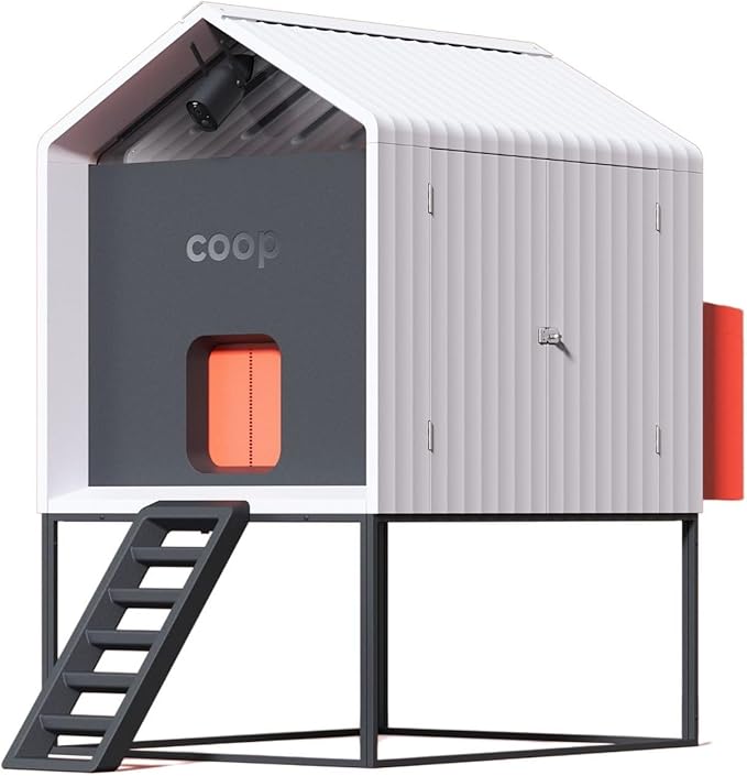 FeatherSmart Smart Chicken Coop – App-Controlled Coop with Cameras, Auto Door & Steel Run