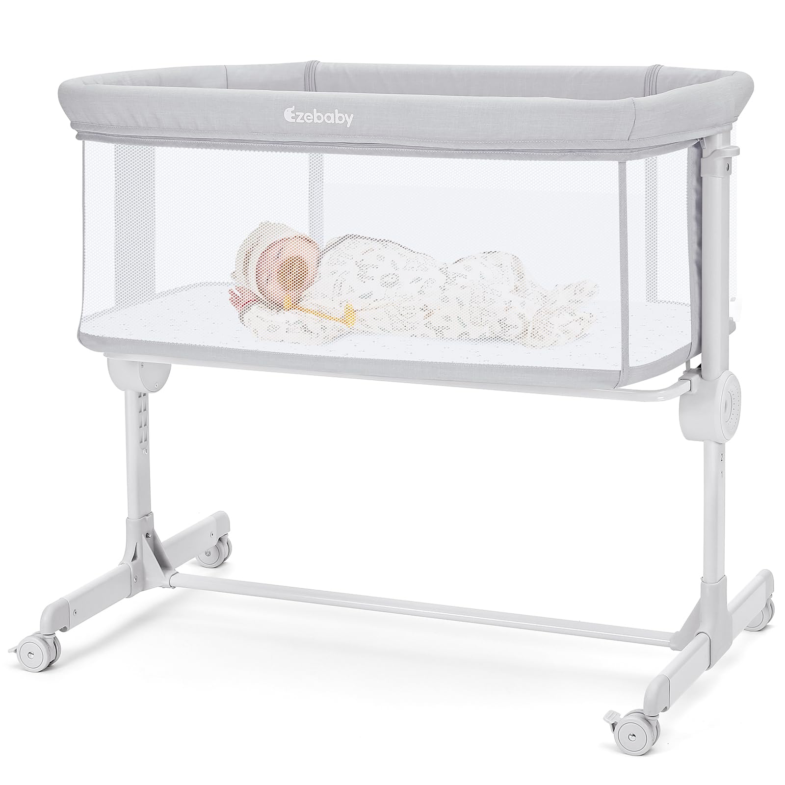 Baby Bassinet Bedside Sleeper, Portable Bedside Bassinet for Baby Newborn Infants