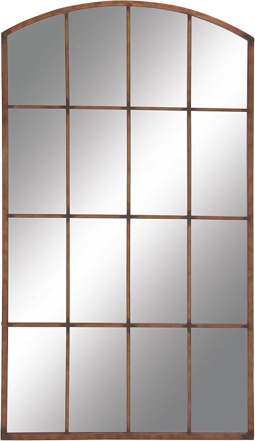 79 Metal Room Wall Mirror Window Pane Inspired Entryway Mirror