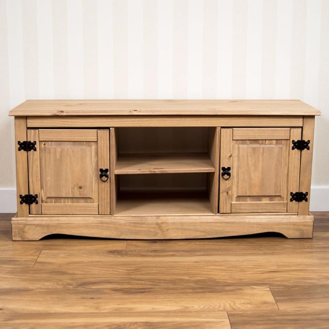 Corona 2 Door TV Cabinet with 2 Shelves