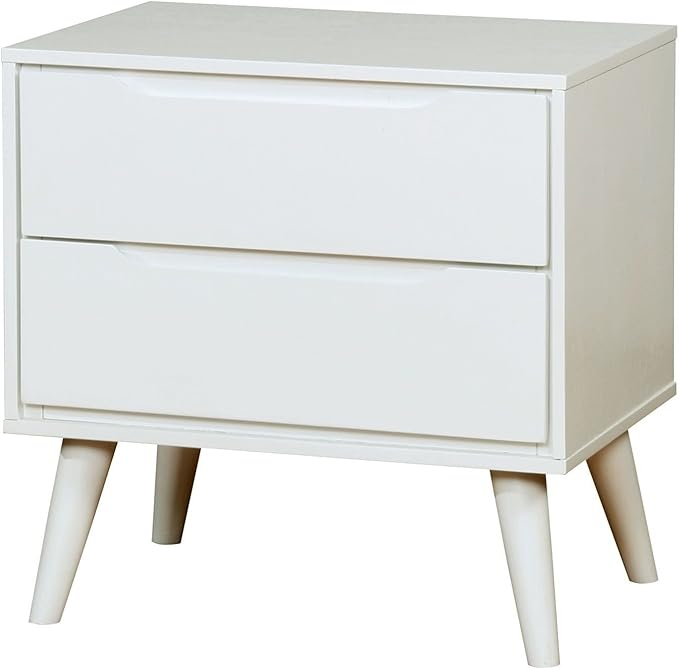 Lennart II White Night Stand Nightstands, 24" H