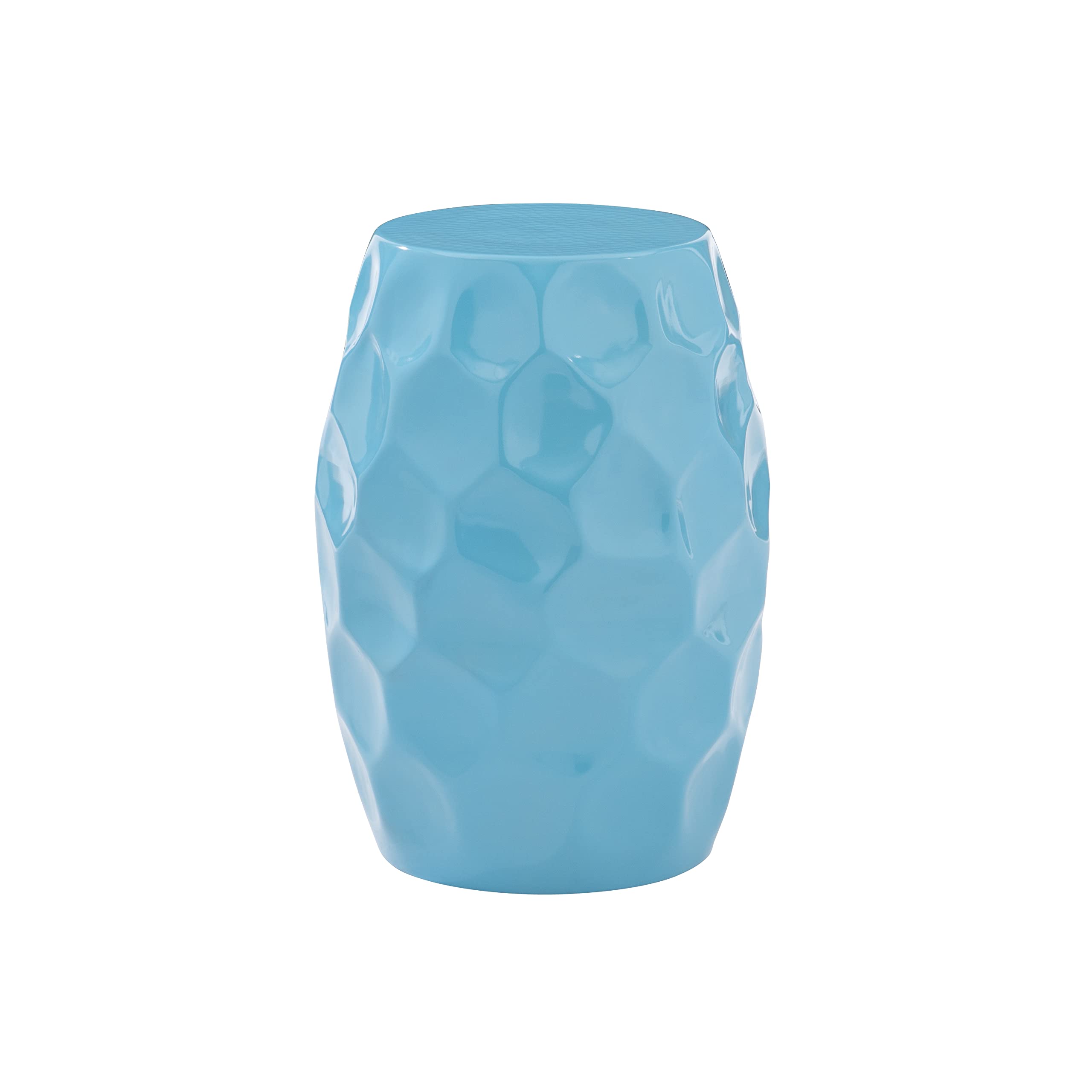 Teal Side Table Simmons Hand Hammered