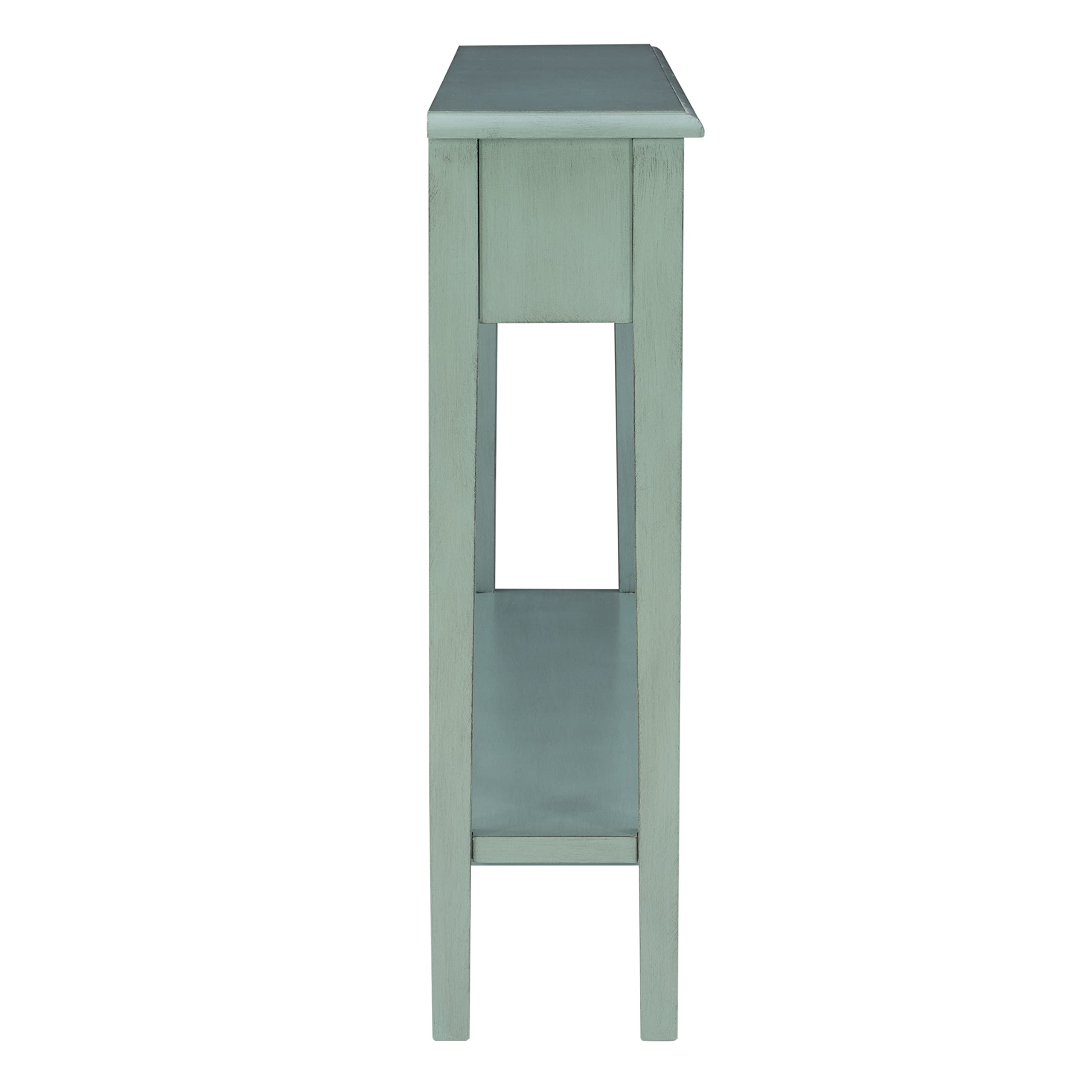 Furniture Sadie Long Console Table, Teal