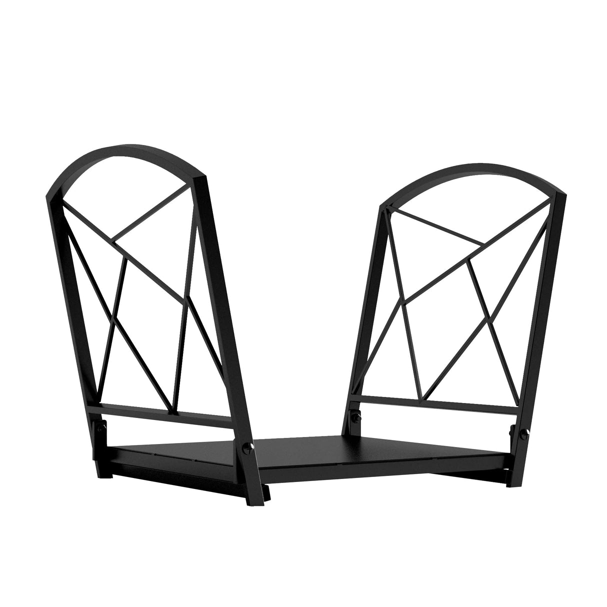 Firewood Log Rack, Iron Wood Lumber Storage Holder for Fireplace