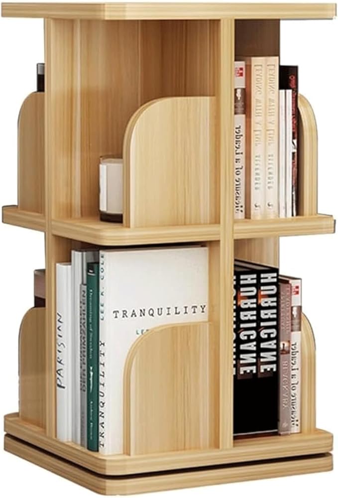 Simple Bookshelf Bookshelf Floor Standing 360° Rotating Bookshelf Living Room Study