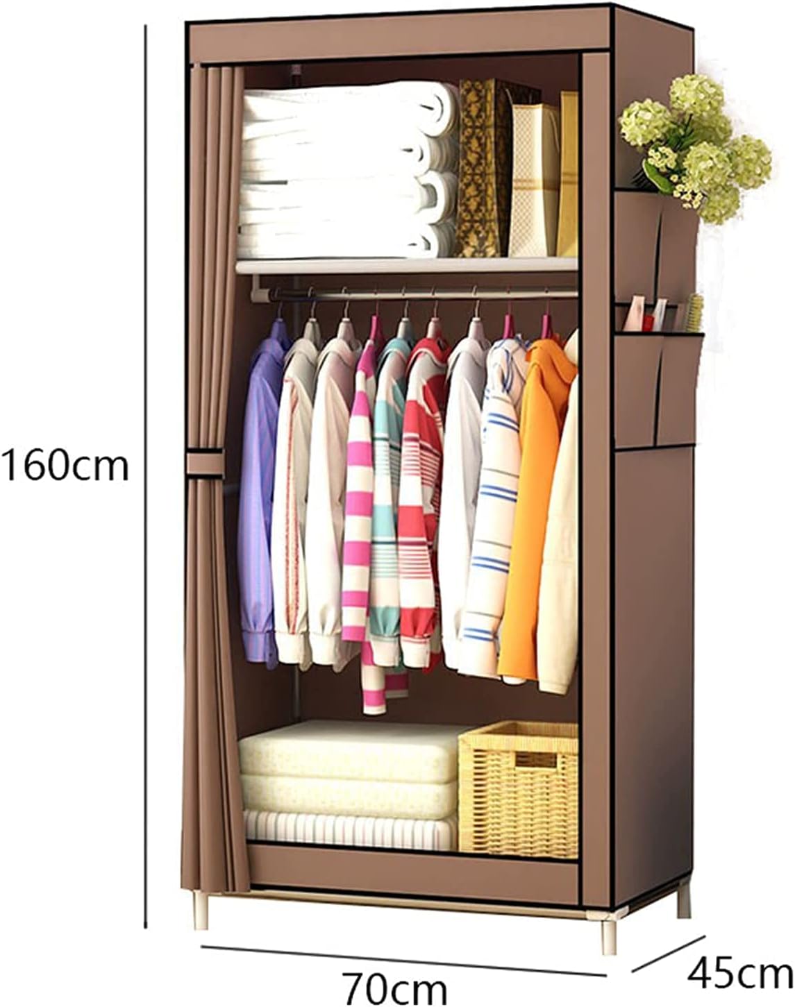 Portable Wardrobe Cloth Wardrobe Single Wardrobe,Portable Fold Boxes
