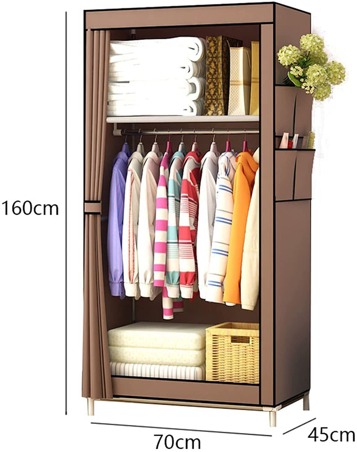 Portable Wardrobe Cloth Wardrobe Single Wardrobe,Portable Fold Boxes