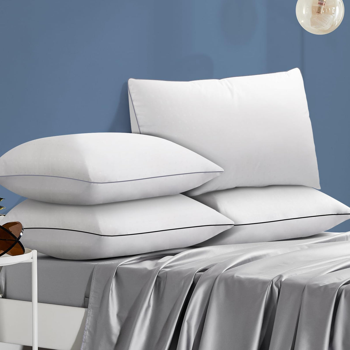 Bed Pillows for Sleeping Standard Size Set of 4, Luxury Hotel Quality Cooling Pillows