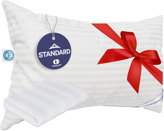 Queen Size, 20 x 30 Inch - 100% Hungarian White Goose Down Pillow