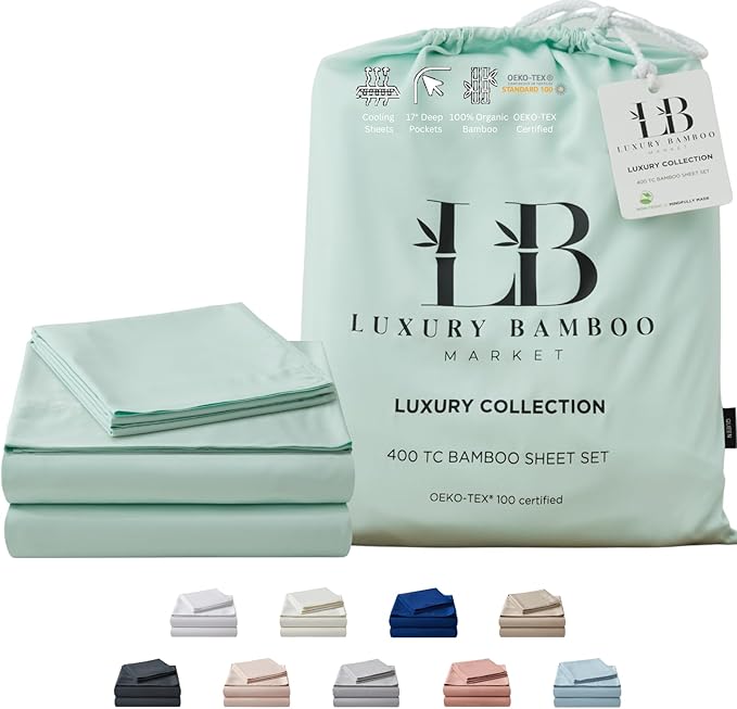 King Size Bed Sheet Set | 100% Viscose Made from Bamboo