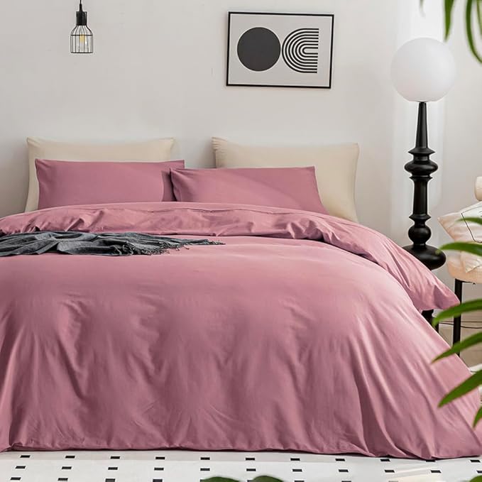 100% Washed Cotton Linen Feel Textured Comforter