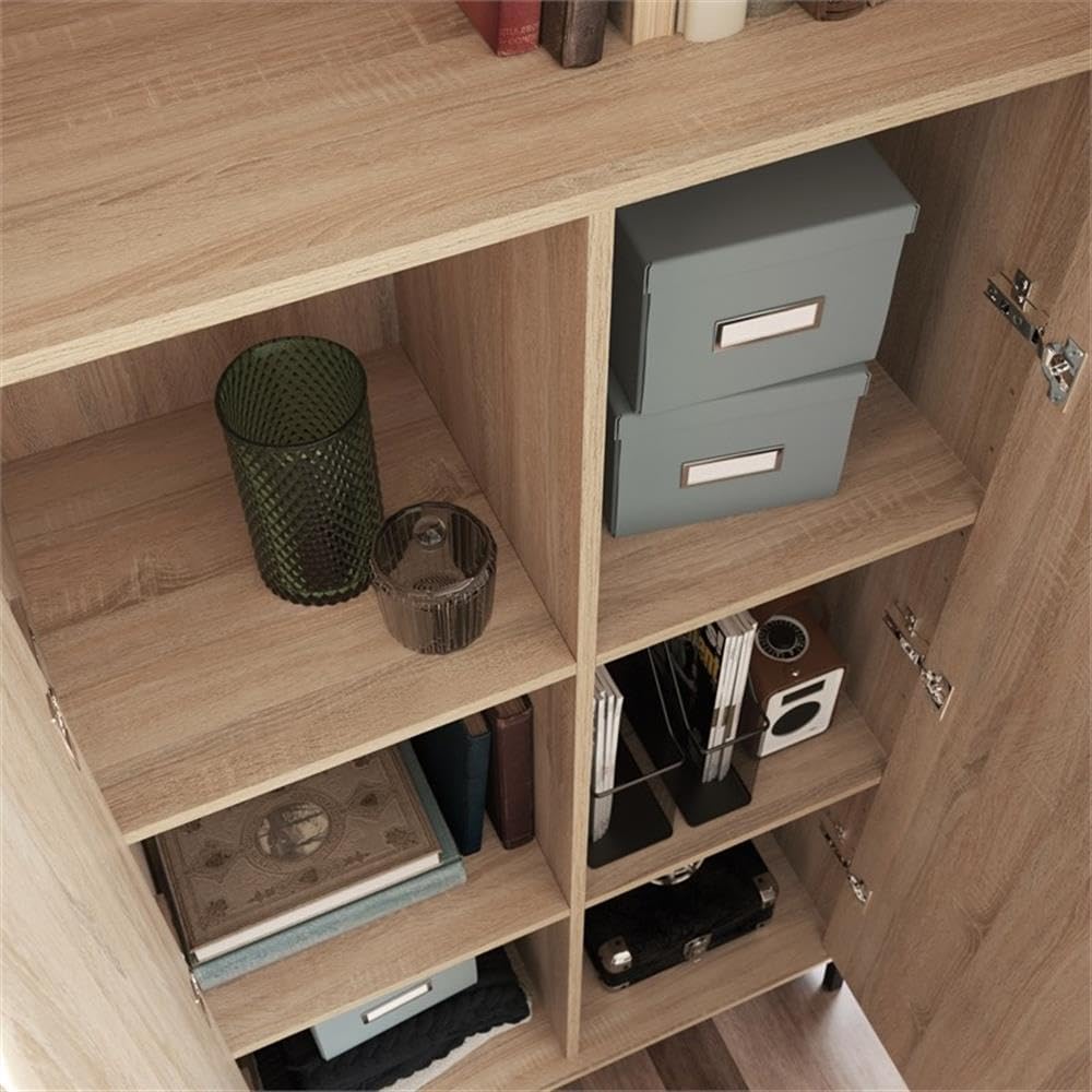 Avenue 2-Door Storage Cabinet, Charter Oak Finish