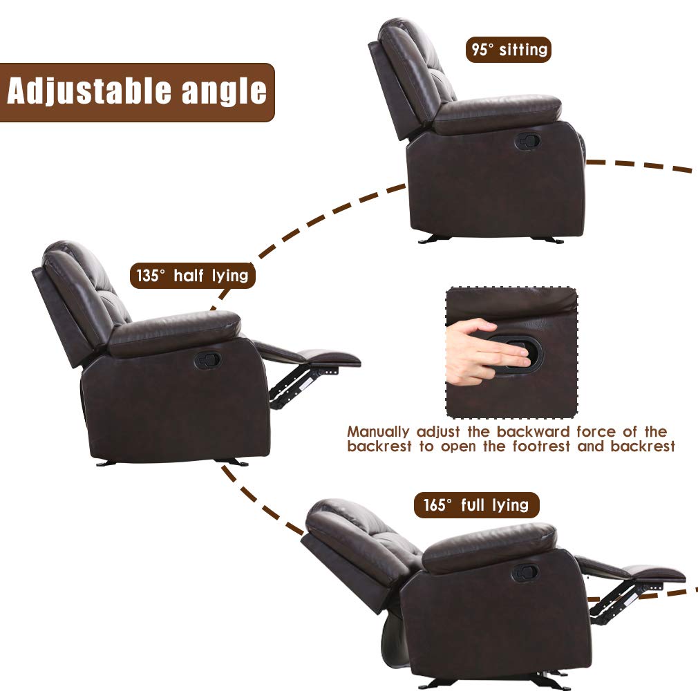 WallEase One-Button Recliner Chair – Compact Wall Hugger Sofa