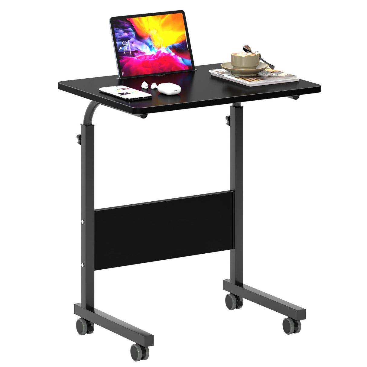 23.6 inch Adjustable Mobile Bed Table Portable Laptop Computer Stand Desks