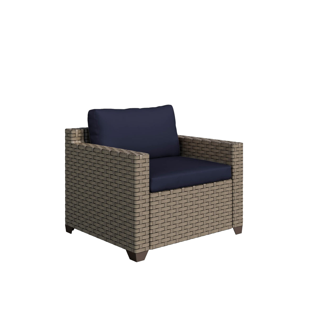 Keys 5-Piece Outdoor Conversation Set with Club Chairs and Coffee