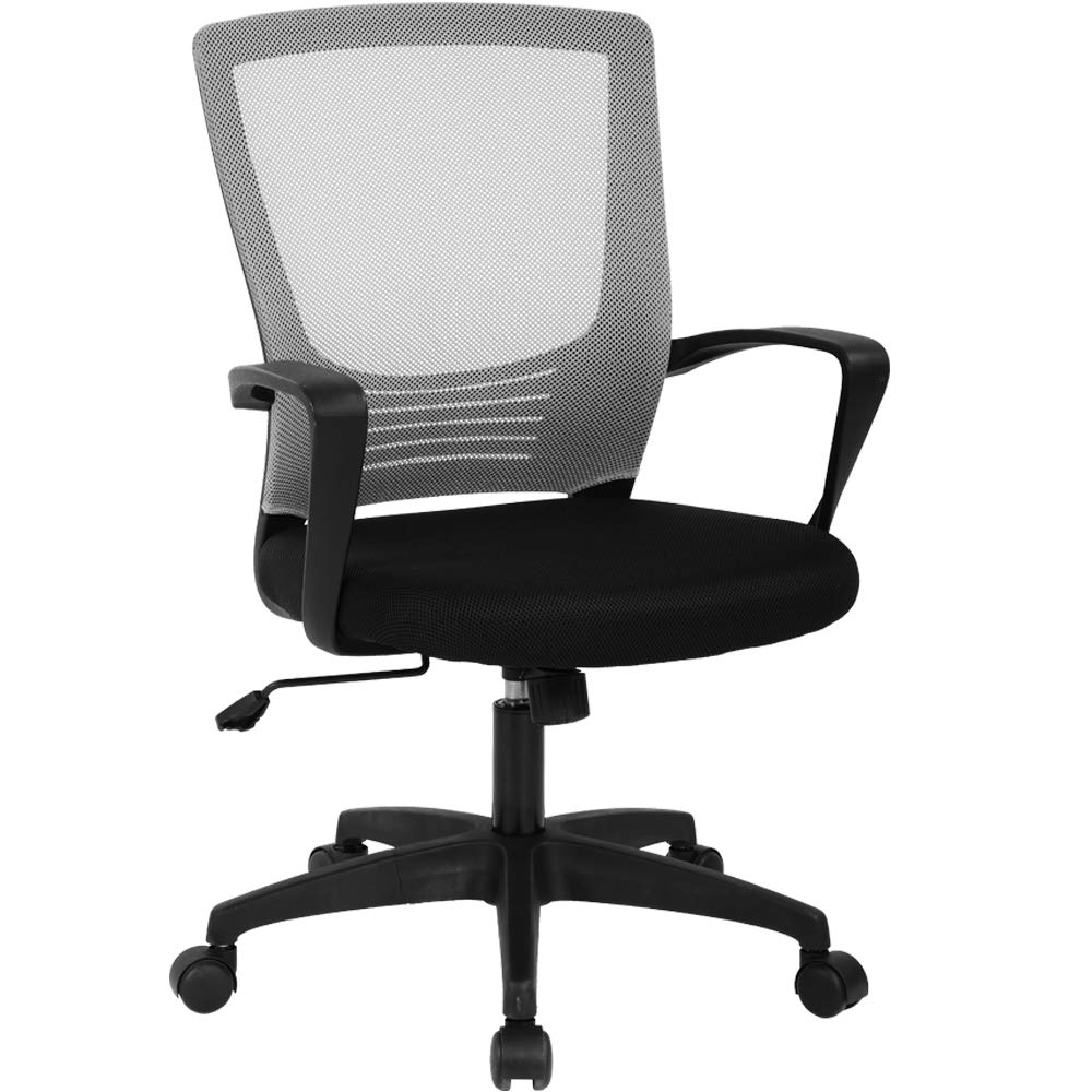 Office Chair Ergonomic Desk Chair with Lumbar Support & Armrest Height Adjustment