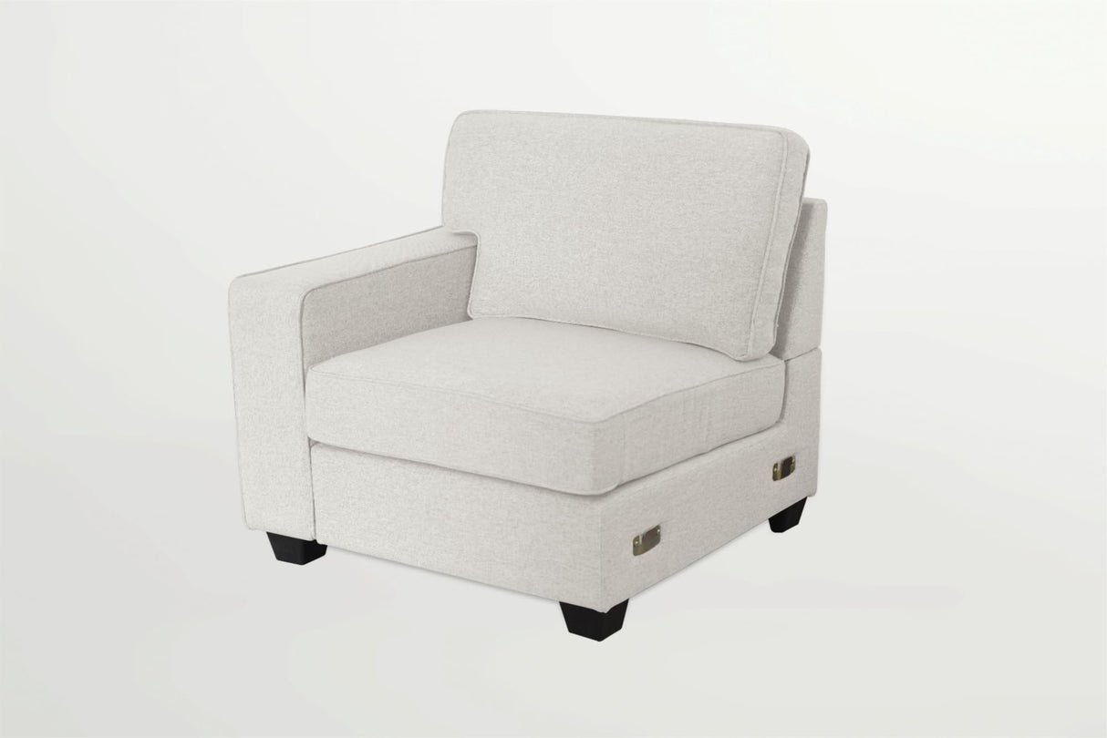 130'' Reversible Modular Sofa Couche with Ottoman Sectional