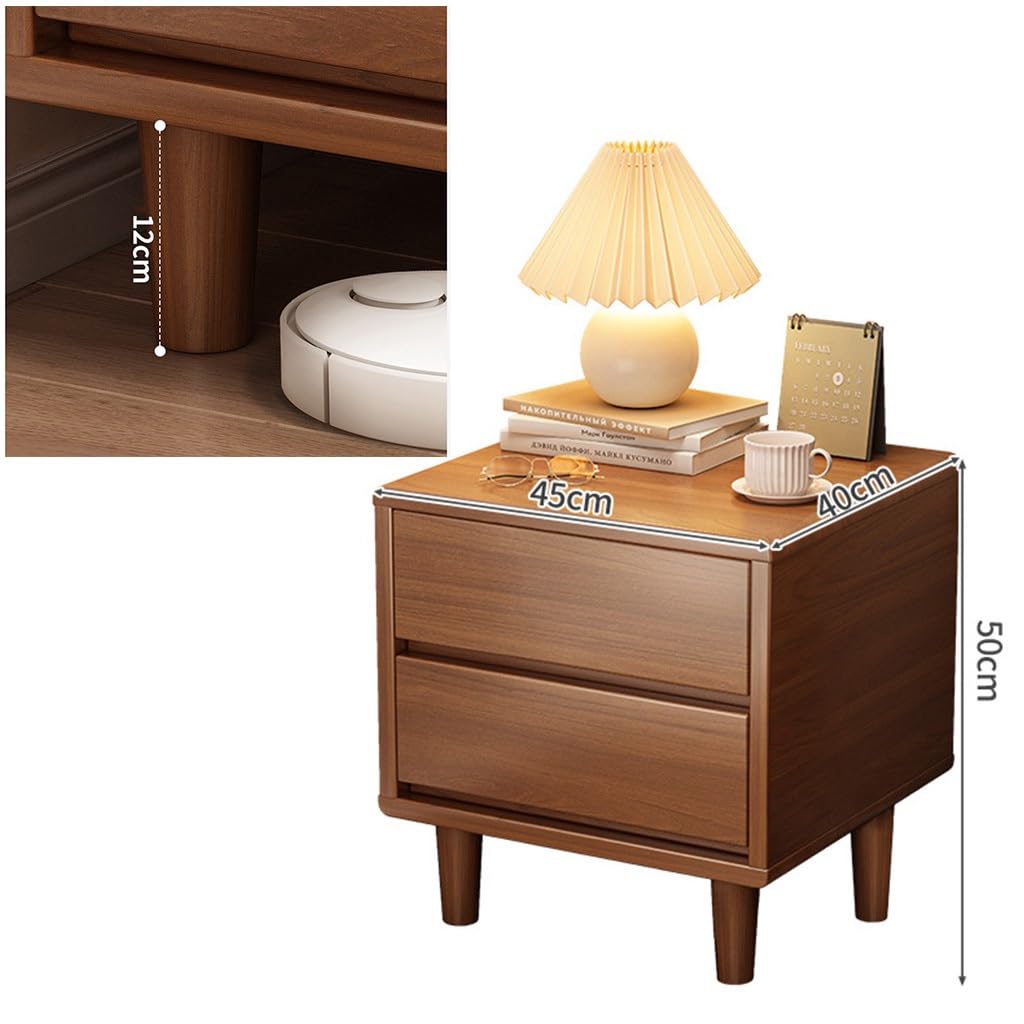 Nightstand, Solid Wood Bedside Table