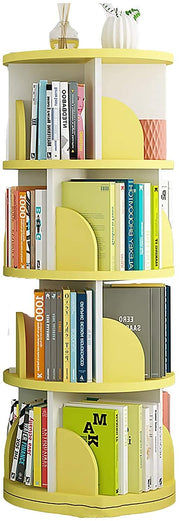 Rotating Bookshelf Home Simple Bookcase Floor 360-degree Simple Children's Storage