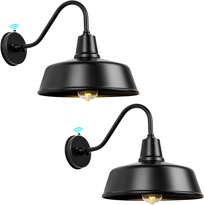 Outdoor Gooseneck Barn Light - Exterior Fixture Sconce Wall Light for Farmhouse