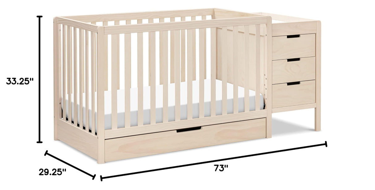 4-in-1 Convertible Crib & Changer Combo
