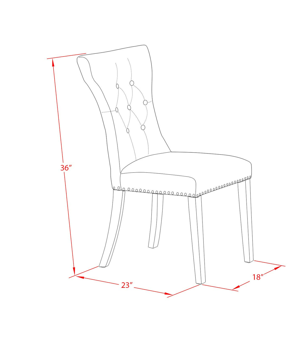 DLGA5-ABK-24 5 Piece Kitchen Table & Chairs Set Includes a Round Dining Room Table