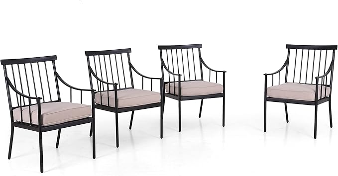 Swivel Chairs Set of 2 Patio Dining Rocker Chair with Cushion Rocking Patio Furniture