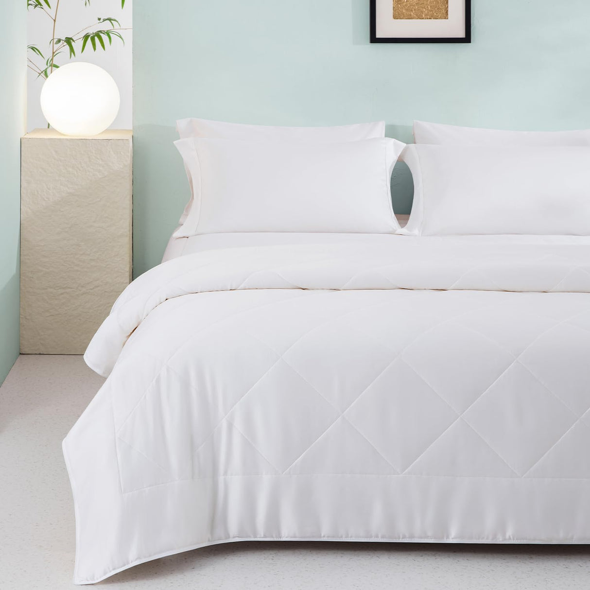 Luxury Lightweight Comforter, 100% Viscose from Bamboo Shell & Fill