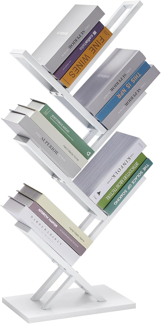 5 Tier Tree Bookshelf, Wisdom Tree Bookshelf, Modern Corner Book Shelfe