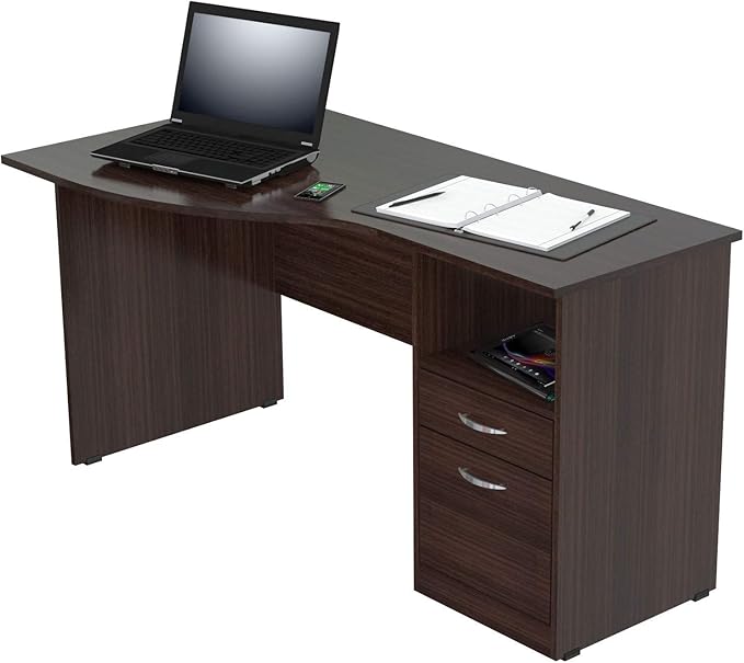 Finish Wood Curved Top Writing Desk