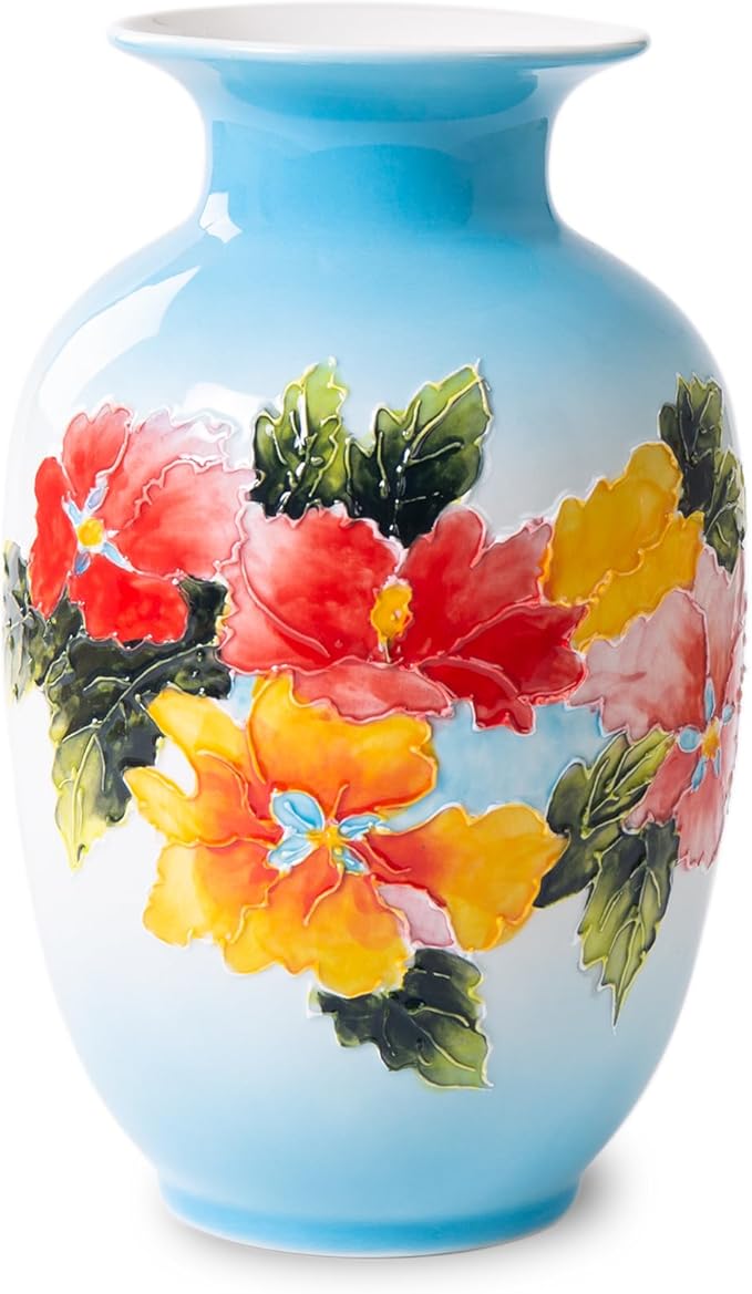 Ceramic Vase for Home Decor, Hand Painted Modern Vase Decor, Home Decorative Vase
