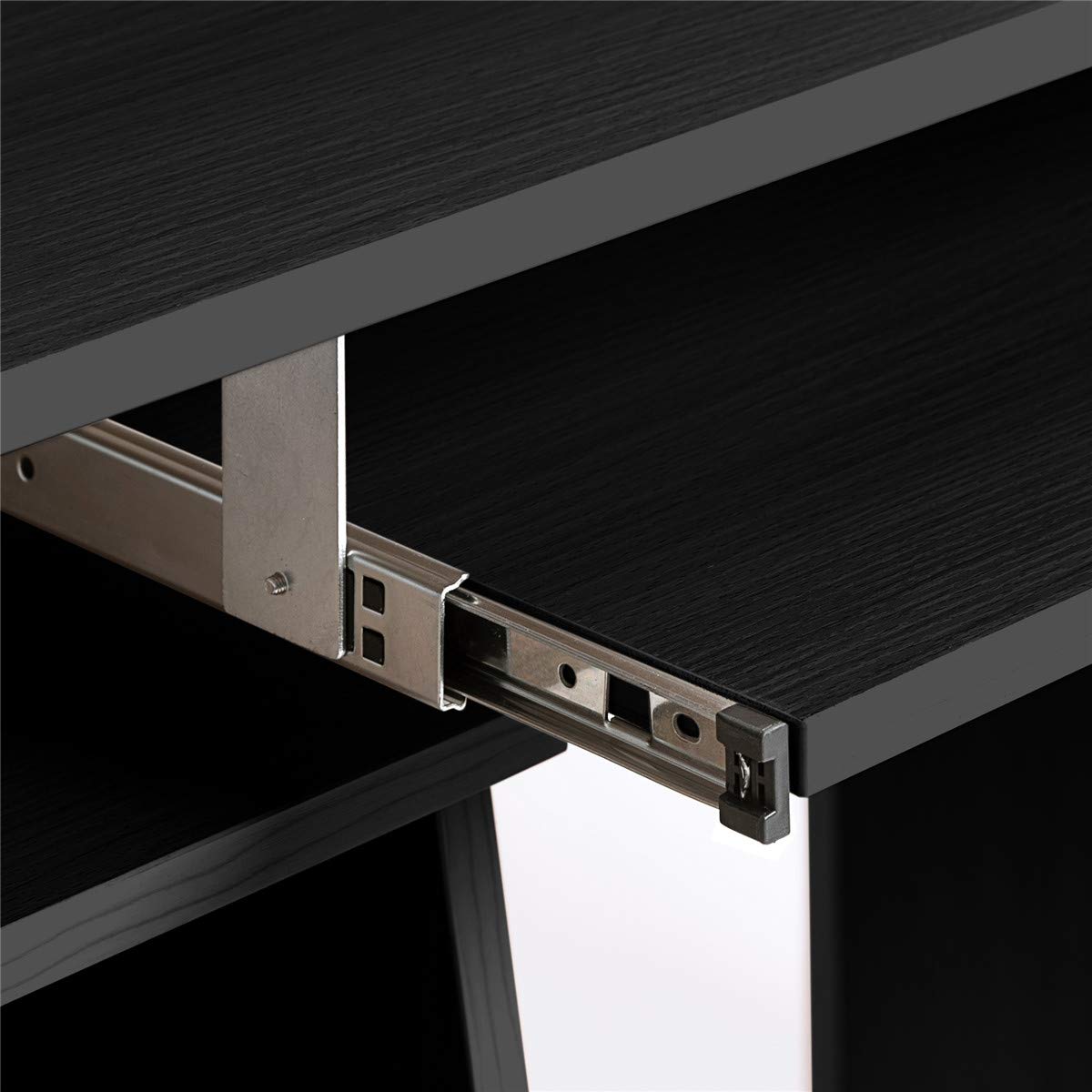 Office Computer Desk - Multi-Functional Writing Study Table Desk with Elevated Shelf,